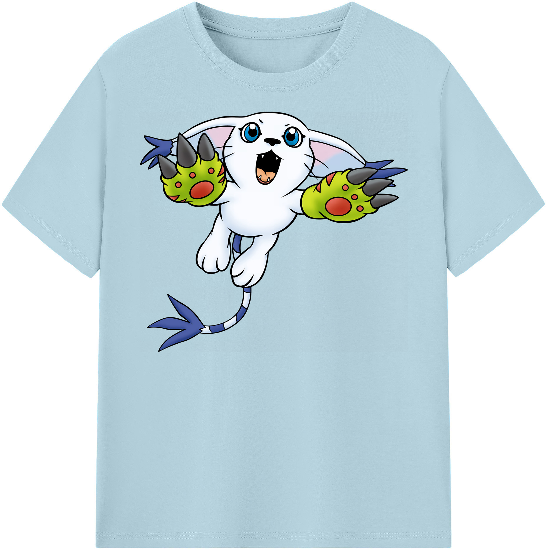 （画像用） Digimon デジタルモンスター/デジモン 綿100％半袖Tシャツ（フロントプリント）